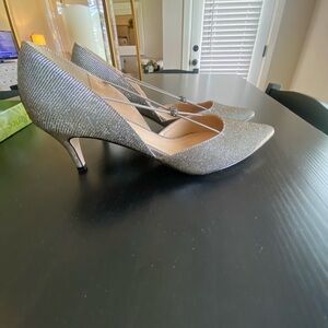 J Renee glitter fabric heels